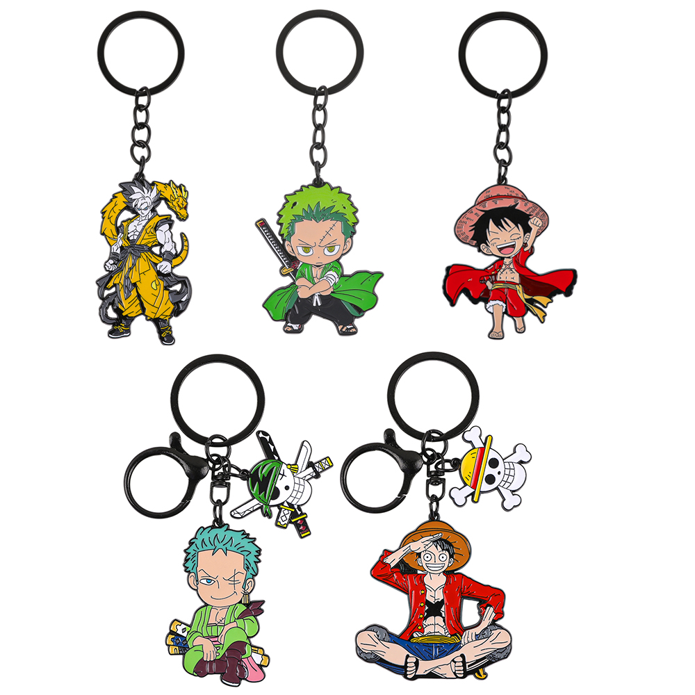 Anime One Piece Merchandise - One Piece Anime Keychain Set -