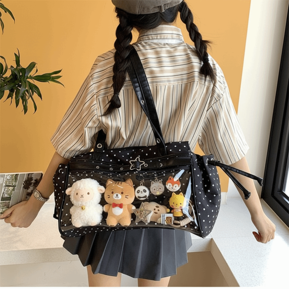 Harajuku Polka Dot Itabag Y2K  - Anime Merchandise Women 评论和价格