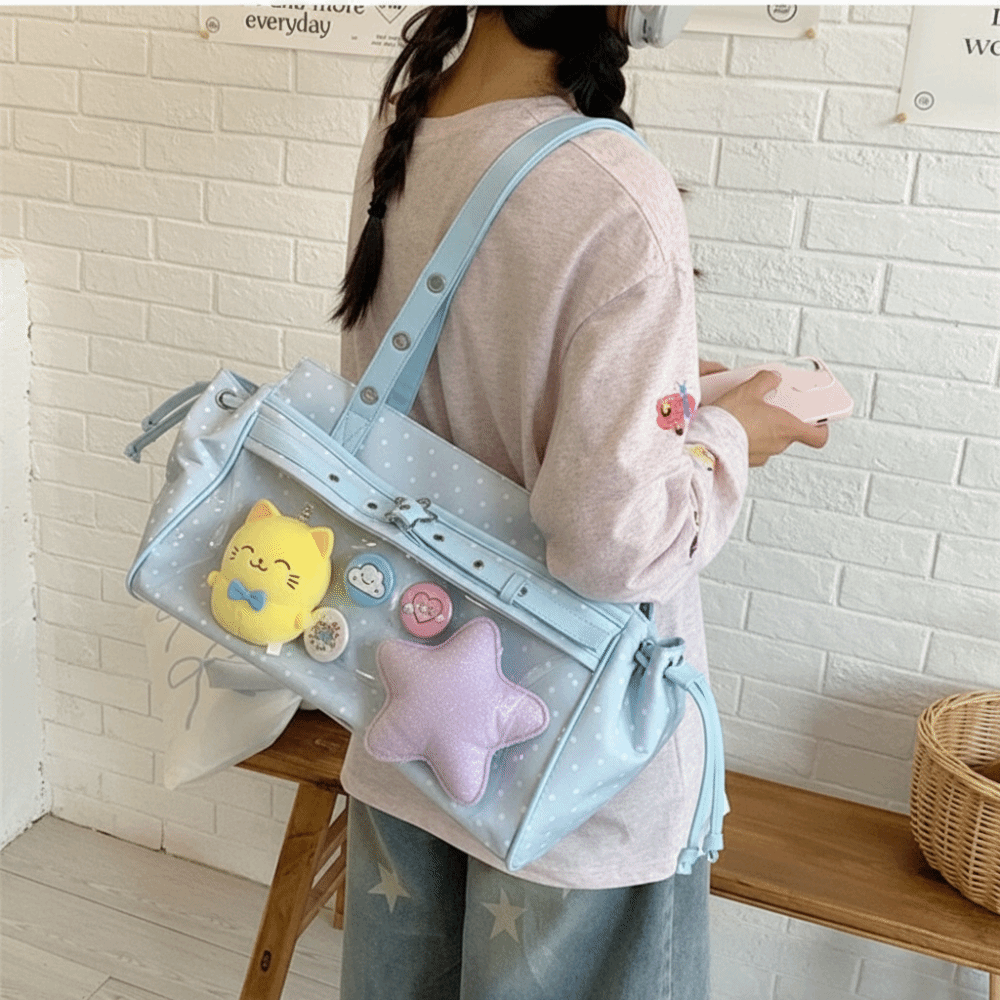 Harajuku Polka Dot Itabag Y2K  - Anime Merchandise Women 评论和价格
