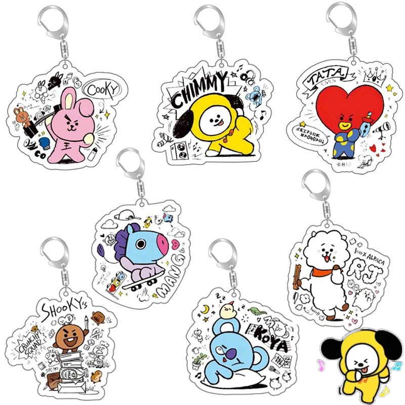 BT21 anime cartoon cute acryli - Anime Merchandise For Girls 评论和价格