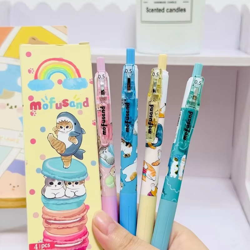 4 pcs mofusand creative cute a - Anime Merchandise For Girls 评论和价格