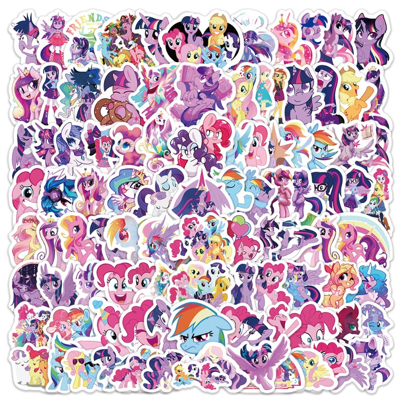 100pcs Cartoon My Little Ponys - Free Anime Merchandise 评论和价格
