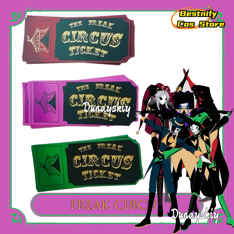 BFreak Circus Ticket Card Red  - Anime Merchandise Women 评论和价格