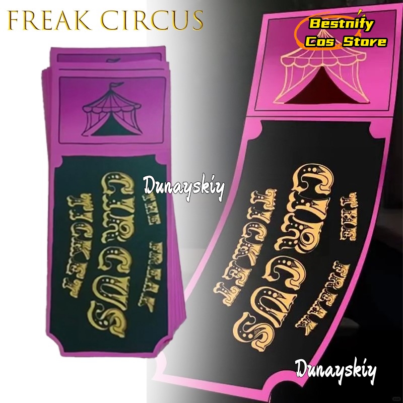 BFreak Circus Ticket Card Red  - Anime Merchandise Women 评论和价格