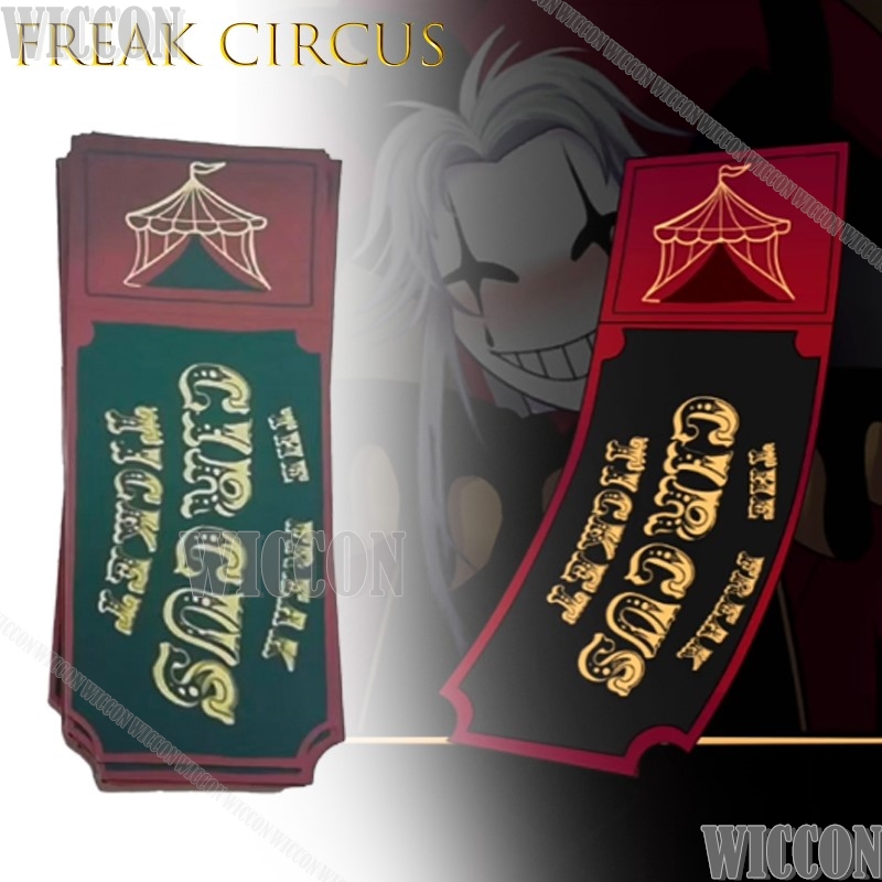 Freak Circus Ticket Card Red G - Anime Merchandise Women 评论和价格