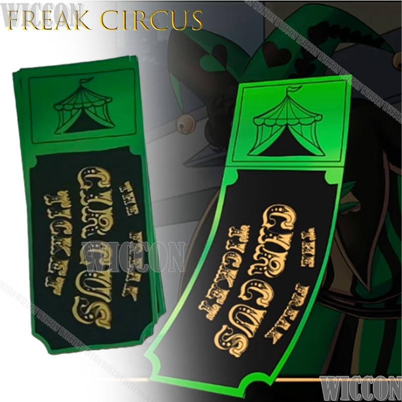 Freak Circus Ticket Card Red G - Anime Merchandise Women 评论和价格