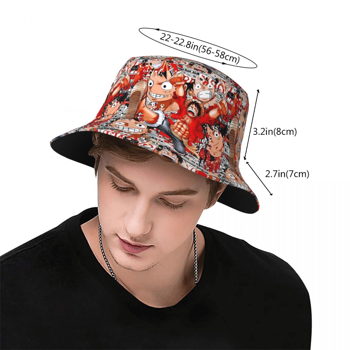 Anime One Piece Luffy Bucket H - Anime Merchandise Women 评论和价格